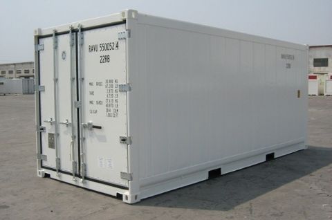 20ft reefer container from the side